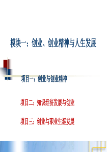 知识经济发展与创业