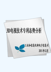 133D电视专利态势分析-20111206修订)