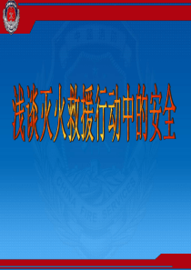浅谈灭火救援中的安全