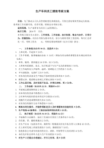 生产车间员工绩效考核方案(最新)
