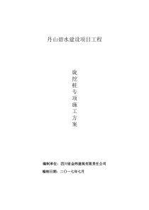 旋挖桩施工方案