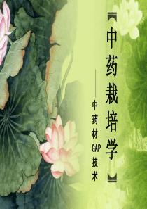 中药栽培学中药材