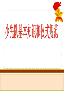 规范少先队队仪式