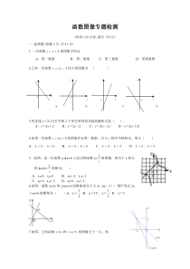 中考数学函数图像专题检测