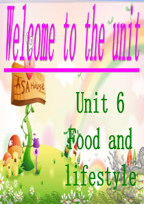 译林版英语7A Unit6 welcome 课件