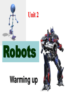 新人教版选修七-Unit-2-Robots-Warming-up[课件](共50张PPT)