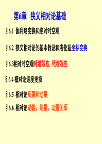 第4章  狭义相对论基础