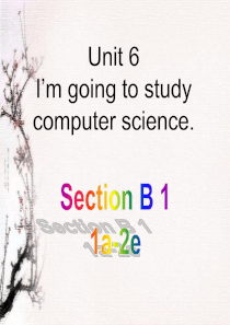八年级英语上Unit6-sectionB