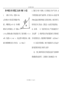 高中物理力学经典的题库