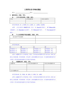 PBC标准模板(华为)