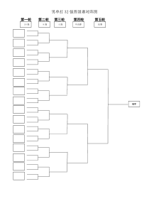 乒乓球男子单打32强晋级赛对阵图