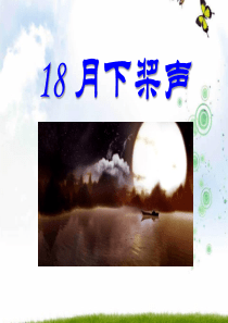 《月下桨声》ppt课件
