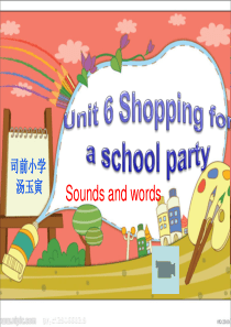 19Unit 6 Shopping for a school party