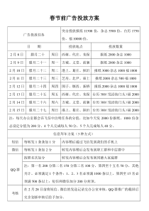 春节前广告投放方案