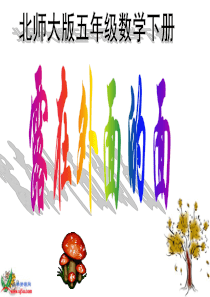 北师大版数学五年级下册 《露在外面的面》PPT课件
