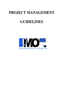 Project Management Guidelines Handbook