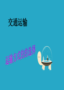 交通方式的选择