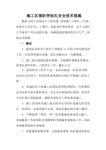 打区域防突钻孔安全技术措施