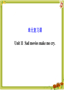 人教版九年级英语单元复习unit11