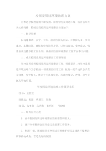 校园及周边环境治理方案