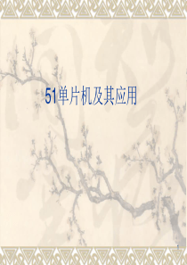 51单片机    第一章 概述