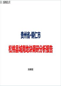 松桃县房地产市场调研