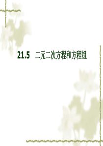 21.5_二元二次方程和方程组