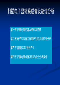 扫描电镜原理-SEM