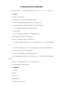 化学药品注册分类及申报资料要求