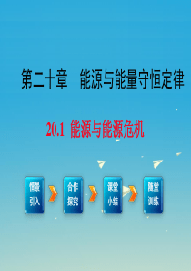 九年级物理下册 20_1 能源和能源危机教学课件 (新版)粤教沪版