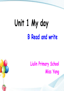 新版人教版PEP6五年级下册unit1 B Read and write