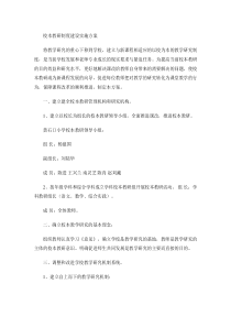 校本教研制度建设实施方案(精)