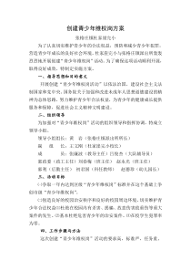 创建青少年维权岗方案