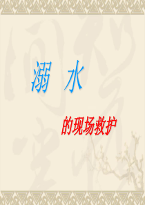 溺水的现场救护