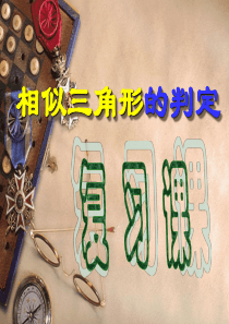 相似三角形的判定复习课