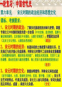 宋元时期的政治经济和思想文化