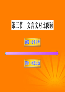 2012年中考语文第二轮复习 第三部分古诗文阅读第二章文言文阅读第三节文言文对比阅读课件 人教新课标