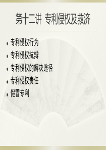 第十二讲+专利侵权及救济