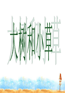 1.3比较大树和小草
