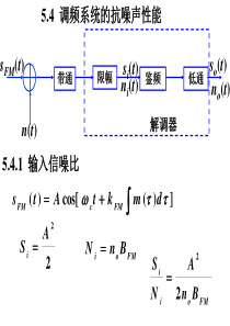 5.4调频系统的抗噪声性能