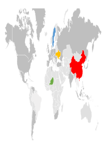 可编辑的世界地图