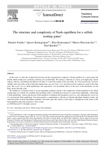 The structure and complexity of Nash equilibria fo