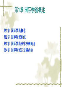 国际物流概述
