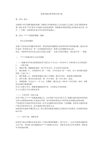 某商城总体营销企划方案