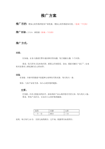 农产品网站推广方案