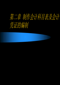 Excel在财务中的应用课程资料--第二章 制作会计科目表及会计凭证的
