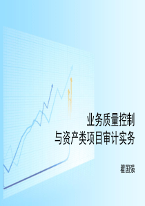 业务质量控制与资产类项目审计实务