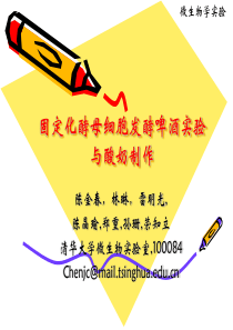 固定化酵母细胞发酵啤酒实验与酸奶制作(1)