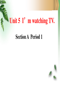 人教版新目标英语七年级下册unit_6_I_am_watching_TV._section_A_pa