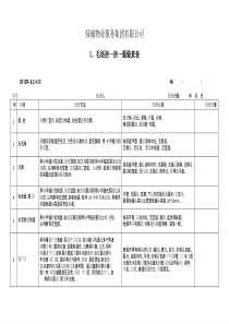 物业公司毛坯房一房一验验查表